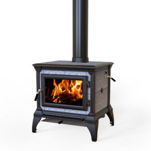 Hearthstone Castleton Soapstone stove in matte black