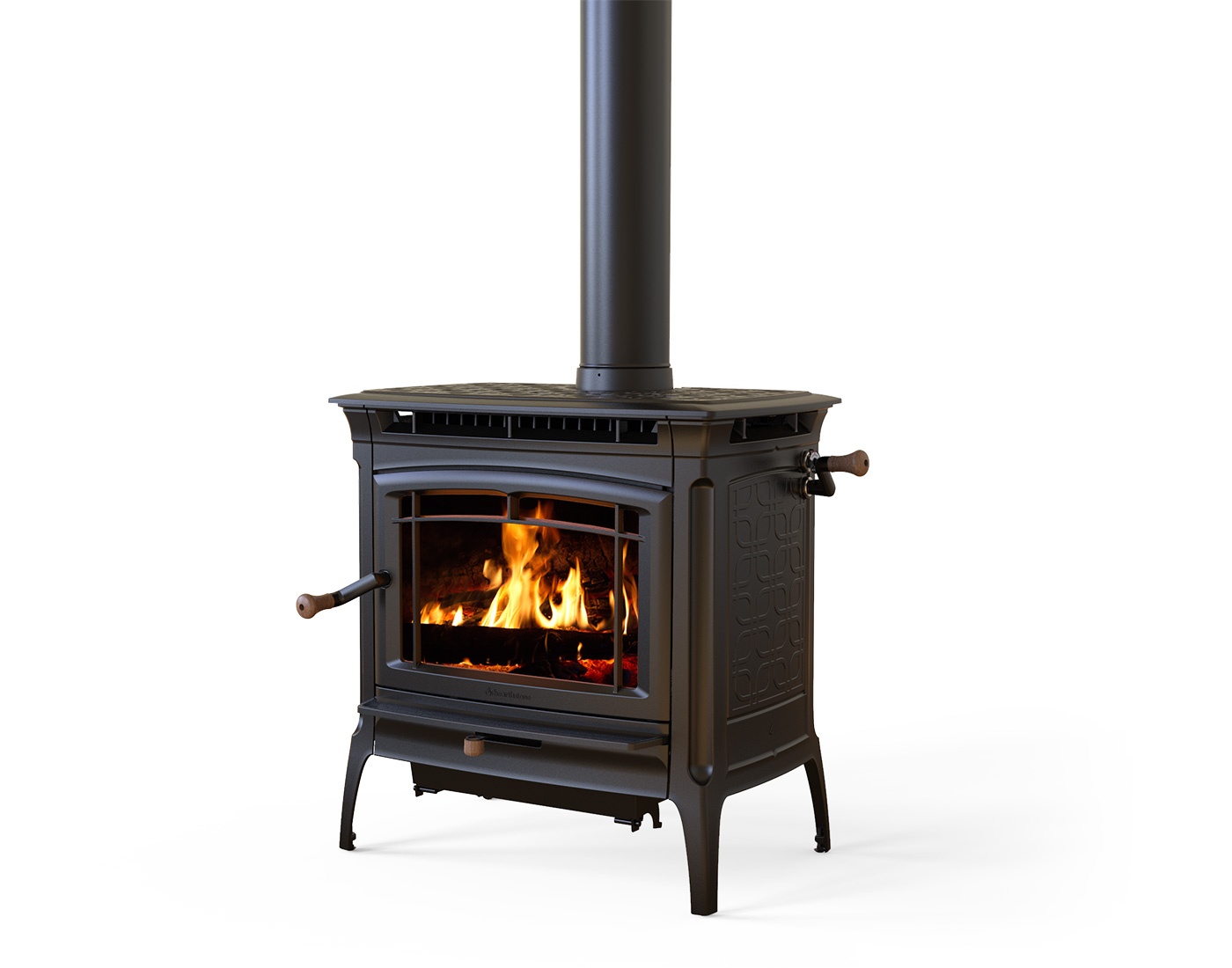 Hearthstone Manchester Cast Iron stove in matte black