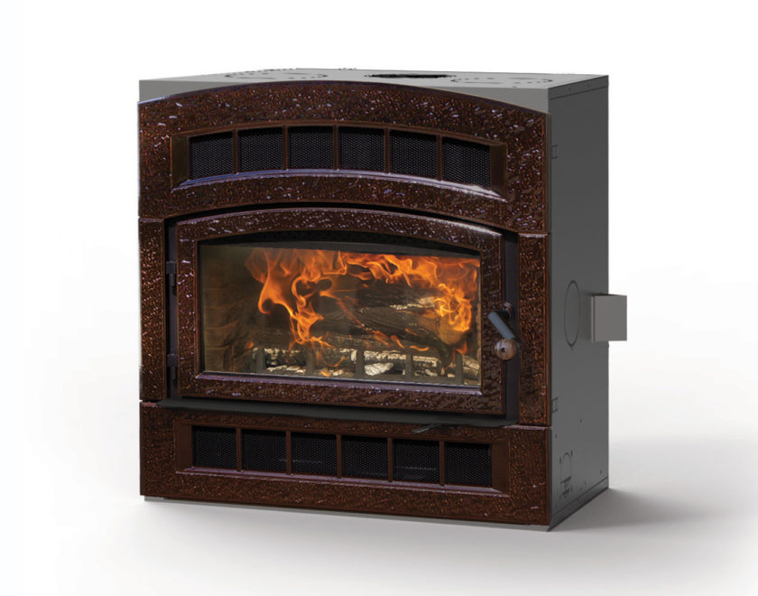 Hearthstone WFP75 Wood Burning Fireplace in brown enamel