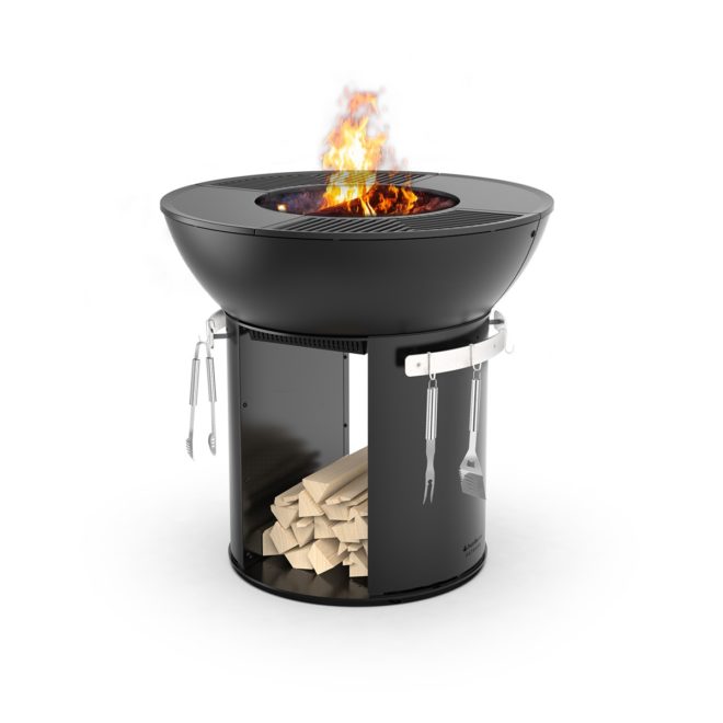 HearthStone Barbecue fire pit grill with fire
