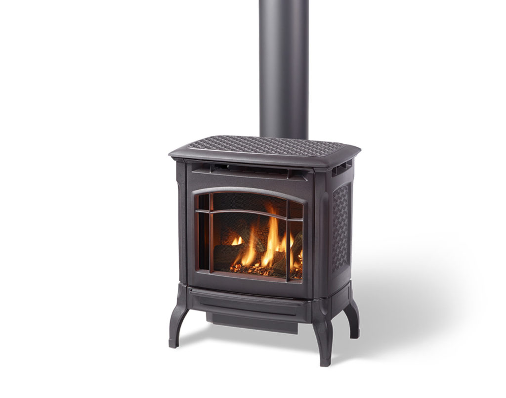 Hearthstone Stoves Stowe Gas Stove in Matte Black