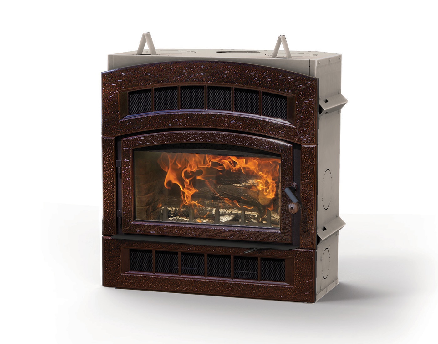 Hearthstone WFP75 Wood Burning Fireplace in brown enamel
